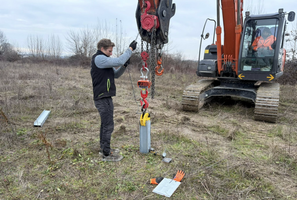 Esempio di pull-out a trazione verticale